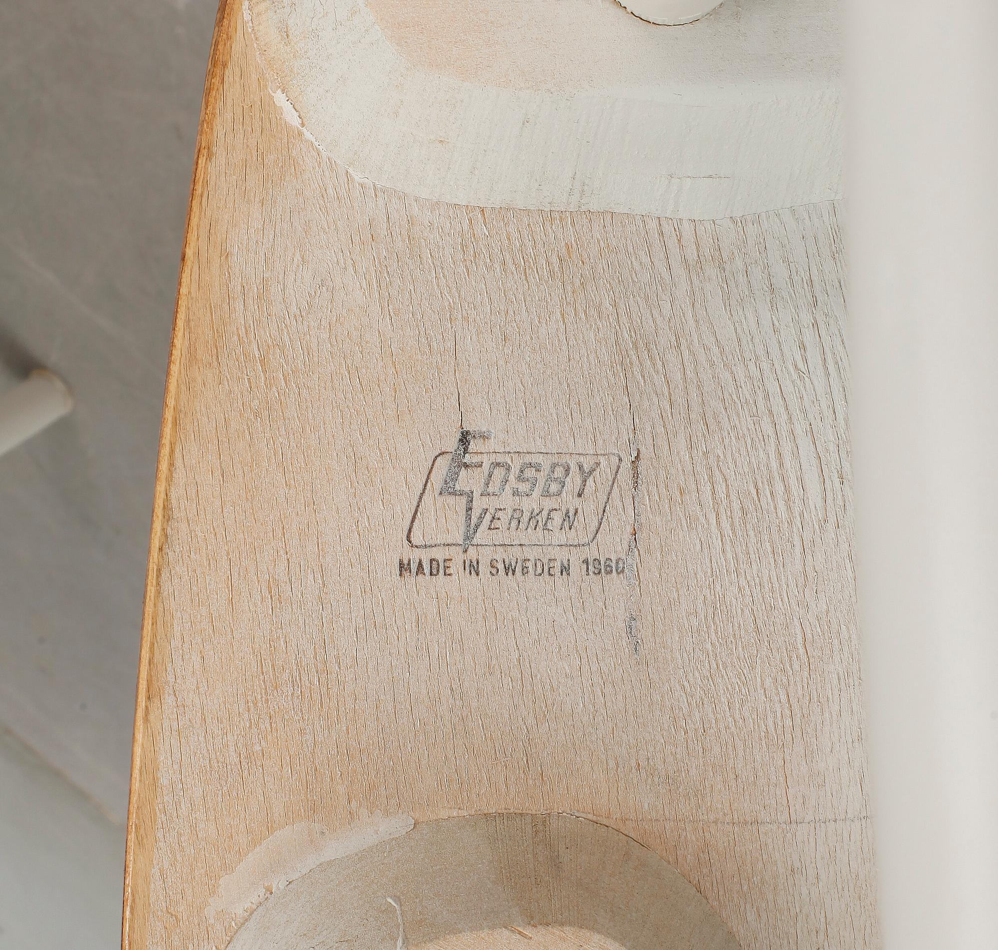 STOLAR, 4 st. "Fanett". Ilmari Tapiovaara, Edsbyverken. Modellen formgiven 1949.