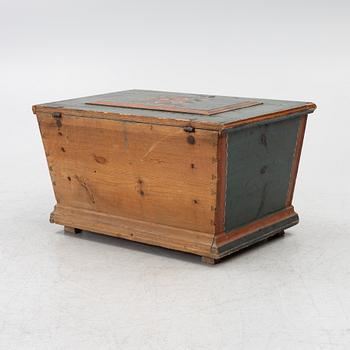 A Swedish painted chest, dated 1815.