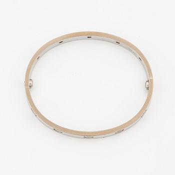 Cartier armband " Love" 18K vitguld med tio runda briljantslipade diamanter.