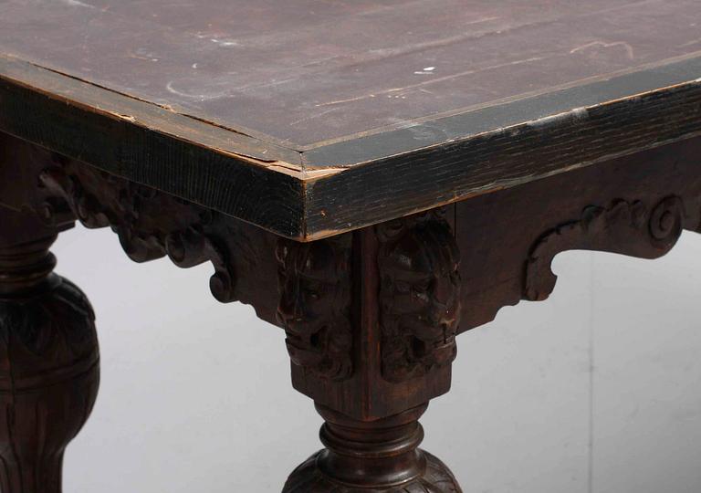 BIBLIOTEKSBORD, renässansstil, 17-1900-tal.