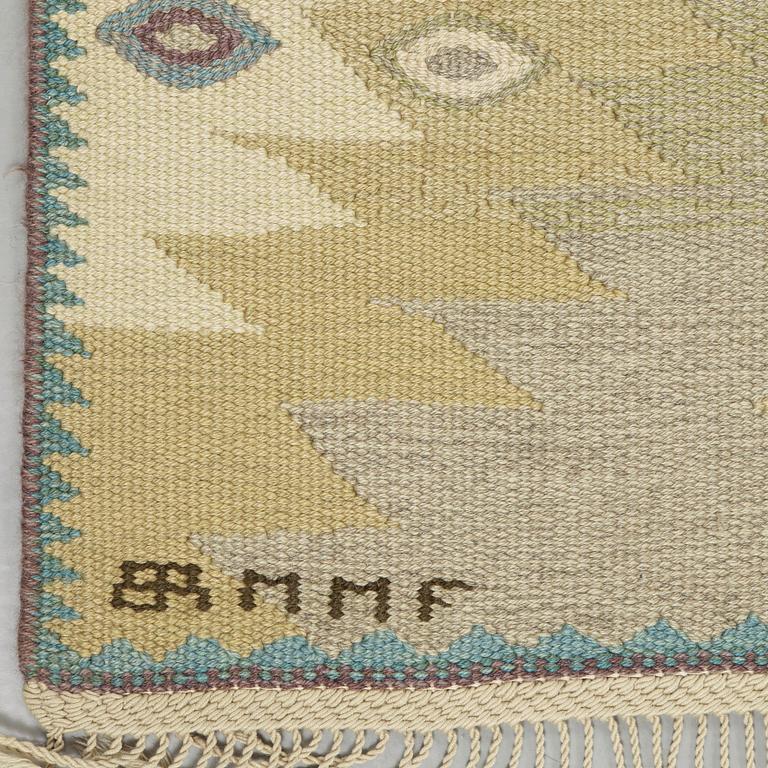 Barbro Nilsson, A CARPET. "Tånga, ljus". Tapestry weave. 304,5 x 204,5 cm. Signed AB MMF BN.