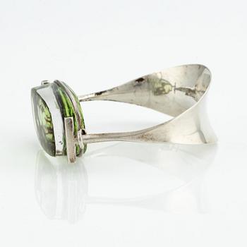 Vivianna Torun Bülow-Hübe, armband, silver och glas, egen verkstad sannolikt 1950-tal.