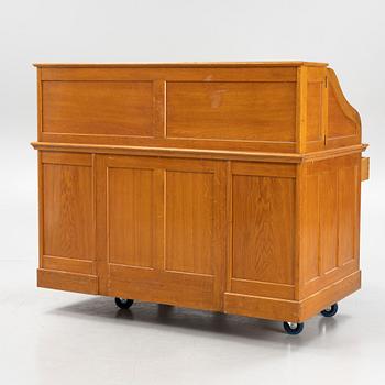 A Jugend roll-top desk, early 20th century.