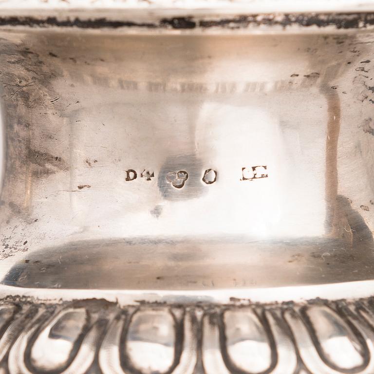 A Swedish Empire Style silver coffee pot, mark of Gustaf Focker, Stockholm, 1834.
