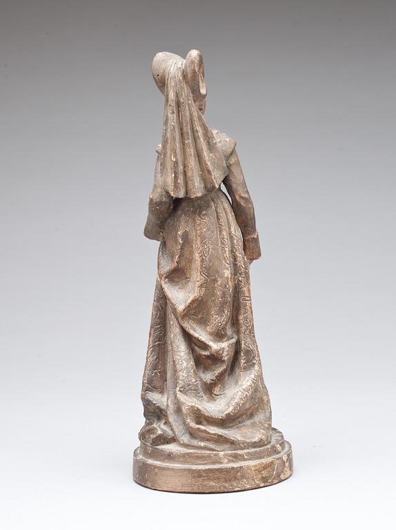 SKULPTUR, terracotta. omkring år 1900.