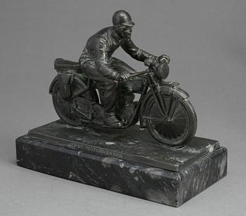 SKULPTUR, patinerad metall, 1900-tal.