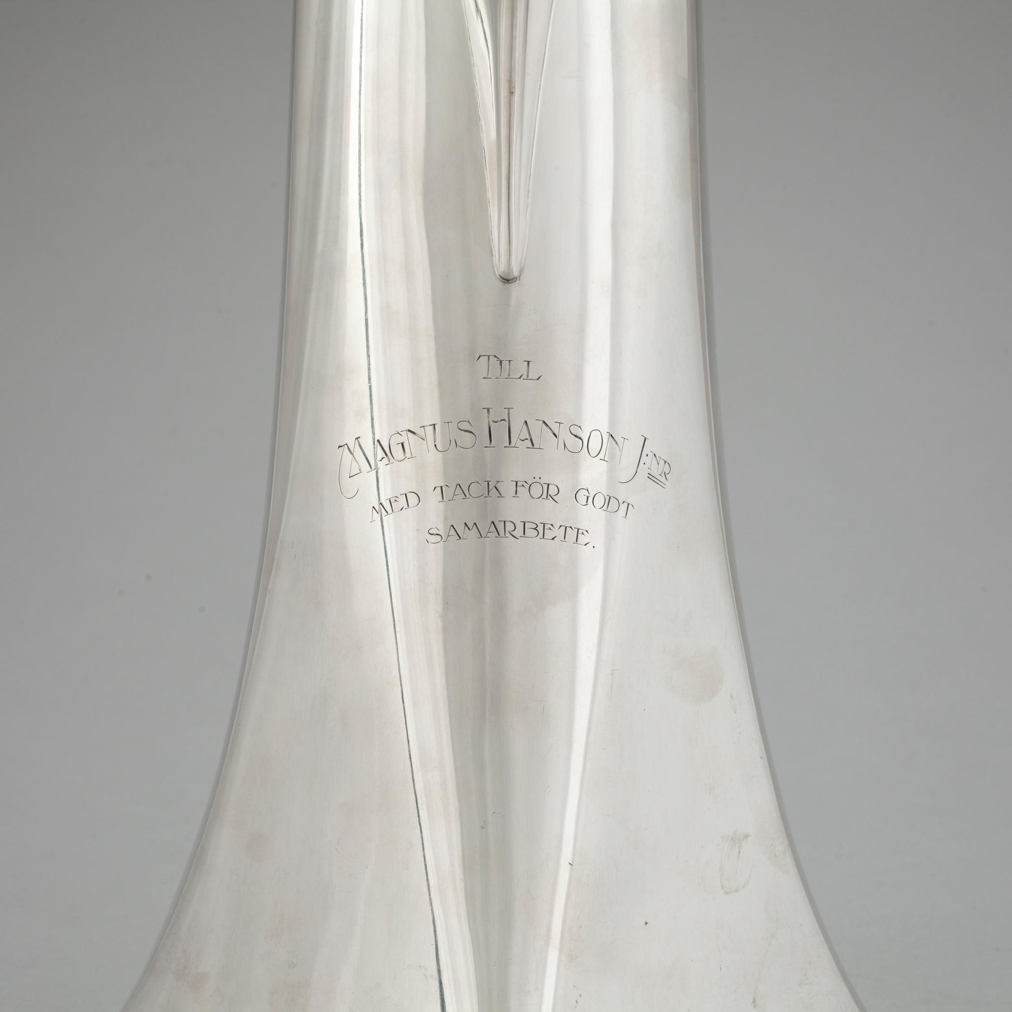 KANNA, silver K ANDERSSON, Stockholm 1907.  Total vikt 1472 gr.
