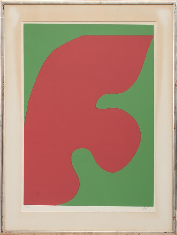 HANS ARP, färgserigrafi, stämpelsignerad (delvis dold) och numrerad VIII/XXX.