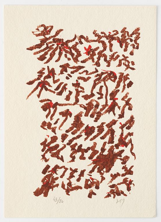 Henri Michaux, 'Par des traits', Fata Morgana, Paris, 1984.