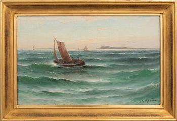 Ludvig Richarde, Lotsbåt till havs.