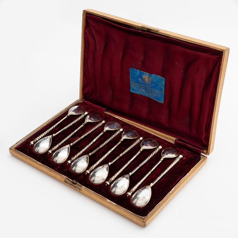 Ivan Alexeyev, teskedar, 12 st, silver, Moskva circa 1880-1890.