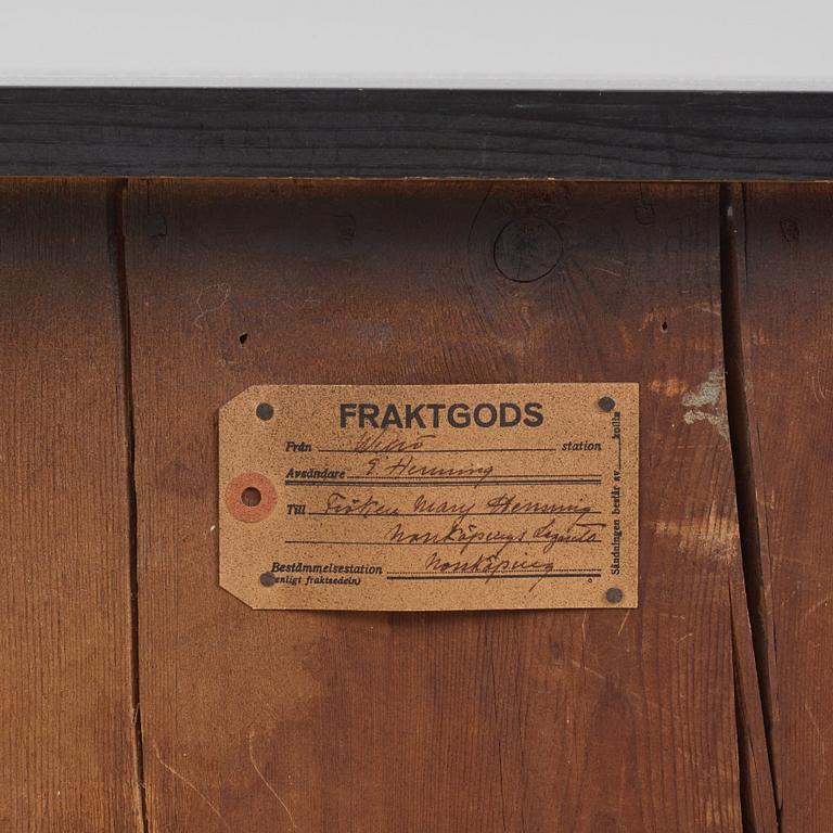 A rococo parquetry and gilt brass-mounted commode possibly by C. Åhman (master in Stockholm 1748-1783).