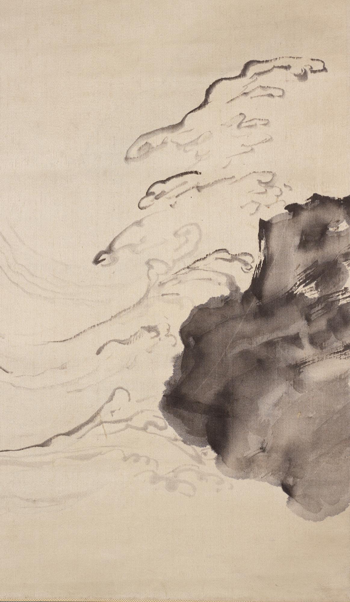 Two japanese hanging scrolls, 20th century.