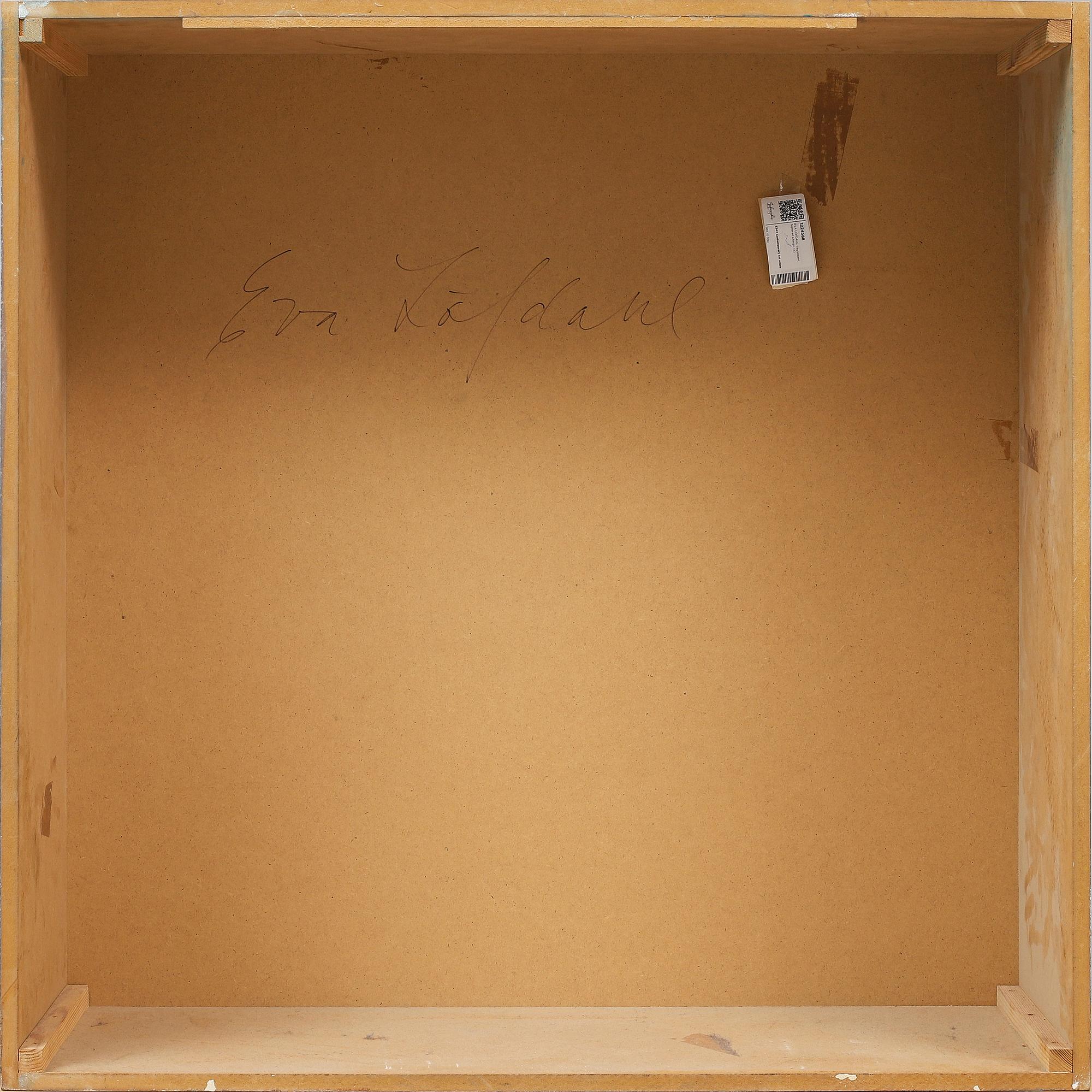 EVA LÖFDAHL, wall object. Signed on verso.