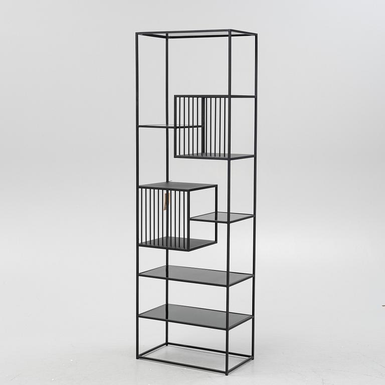 Birgitte Rømer, a 'Denver' steel bookcase from Muubs.