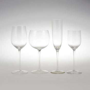 GLASSERVIS, riedelglas, 26 delar, Österrike, 1900-tal.