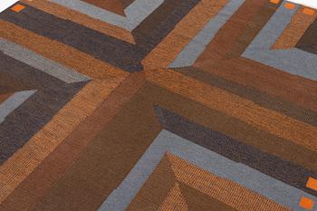 Margareta Grandin-Nettles, a carpet, flat weave, c. 278 x 275 cm, signed GLH MG.