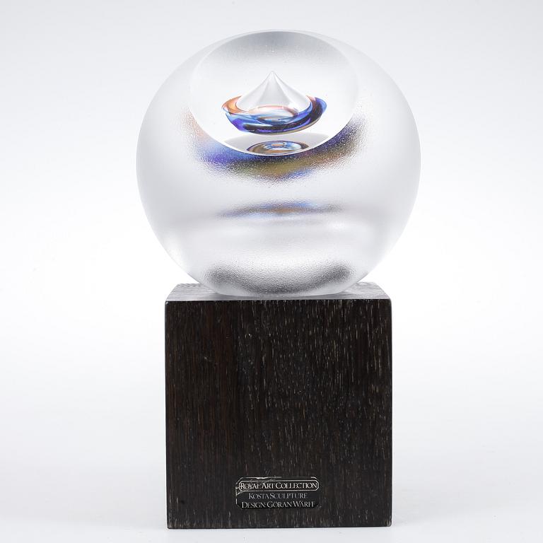 GÖRAN WÄRFF, skulptur, glas, Kosta.
