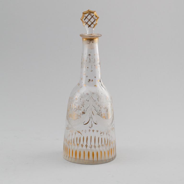 FLAKONG, glas, 1800-tal.