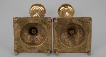 LJUSSTAKAR, ett par, barock, Mellaneuropa, 1700-talets början.