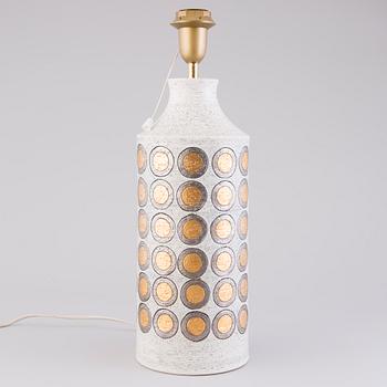 ALDO LONDI, A ceramic table lamp for Bitossi, Italy, circa 1972-1975.