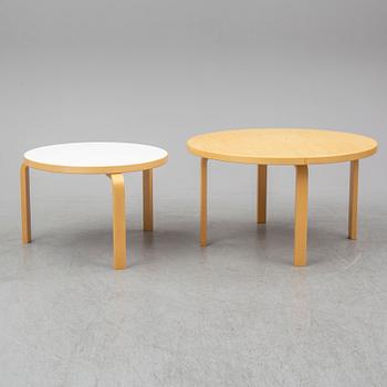 ALVAR AALTO, two tables, Finland, Artek.