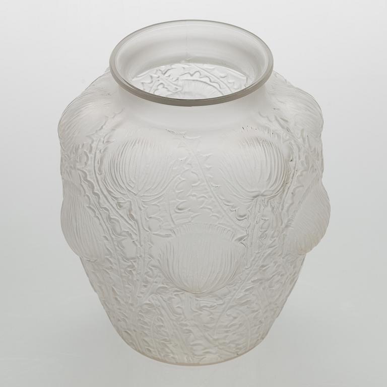 René Lalique, a 'Domrémy' glass vase, 1926.