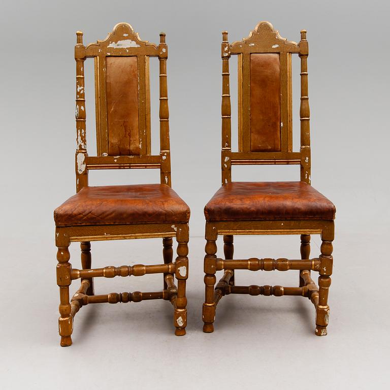 STOLAR, 1 par, barock, 1700-tal.