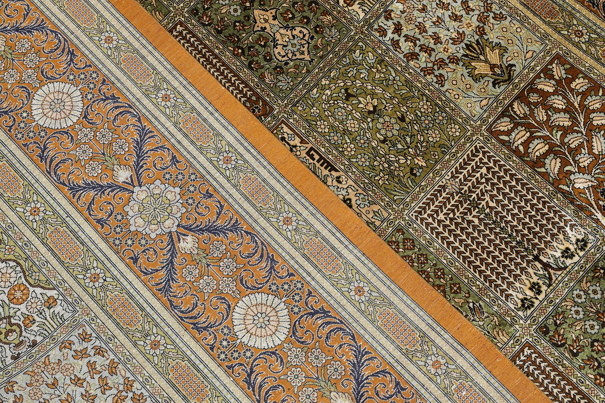 A Gohm silk rug, signed, approx. 307 x 195 cm.