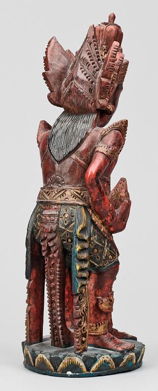 SKULPTUR, trä, Bali, 1900-tal.