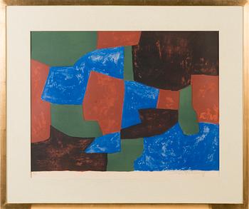 SERGE POLIAKOFF, "COMPOSITION BLEUE, VERTE ET ROUGE".