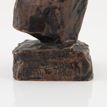 Bror Marklund, sculpture, signed, bronze, height 23 cm.