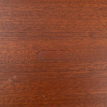 Josef Frank, a model B1034 mahogany 'Mjölkpallen' stool, Firma Svenskt Tenn, Sweden, post 1985.