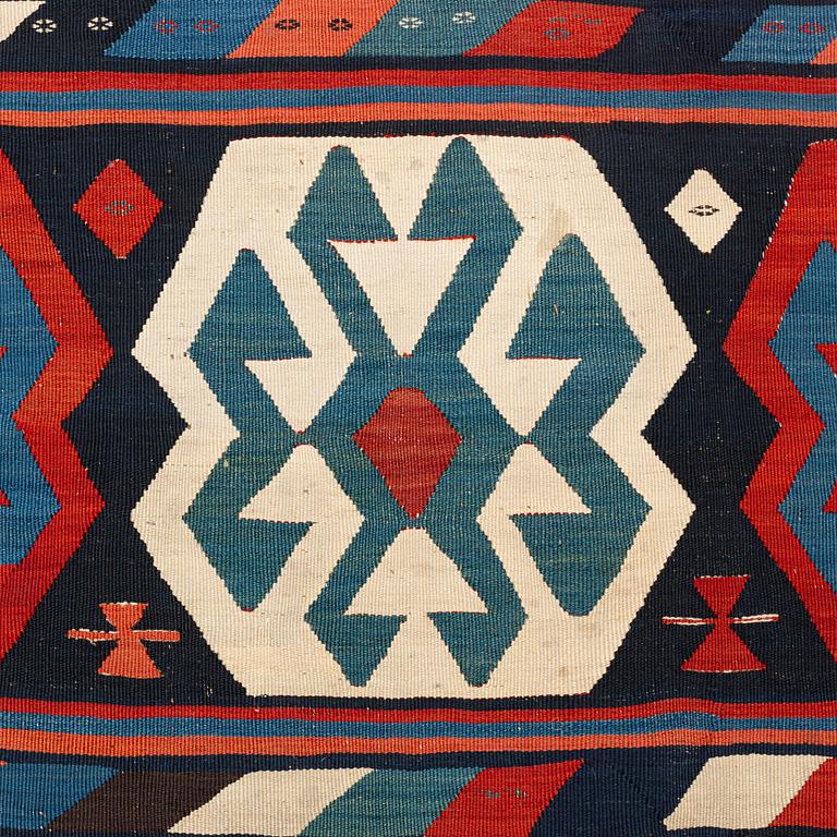 An antique Shahsavan kilim, ca 300 x 161 cm.