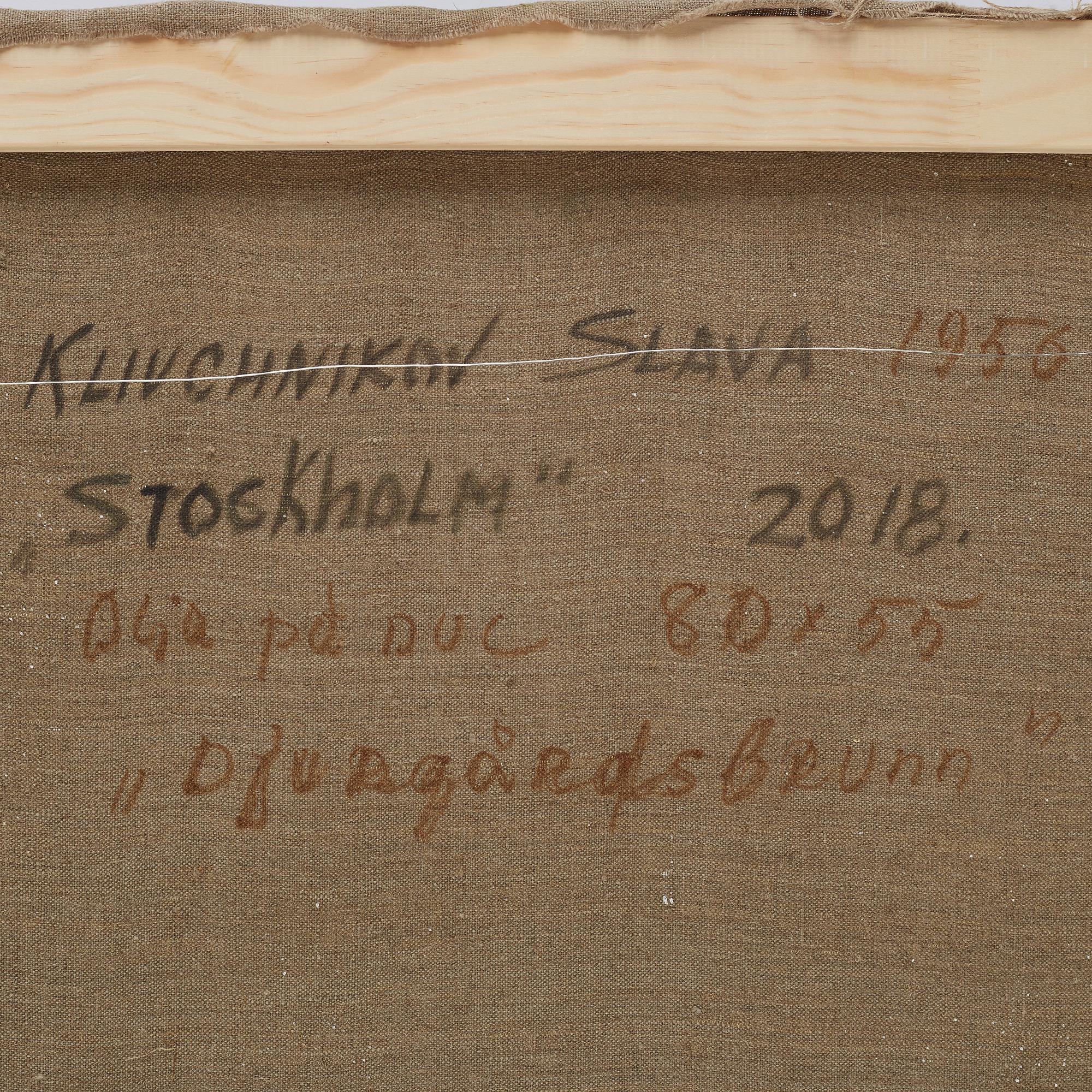 Vjeteslav Kliuchnikov, olja på duk, signerad. Daterad 2018 a tergo.