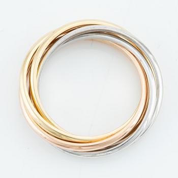 Cartier ring 18K vitguld med runda briljantslipade diamanter.