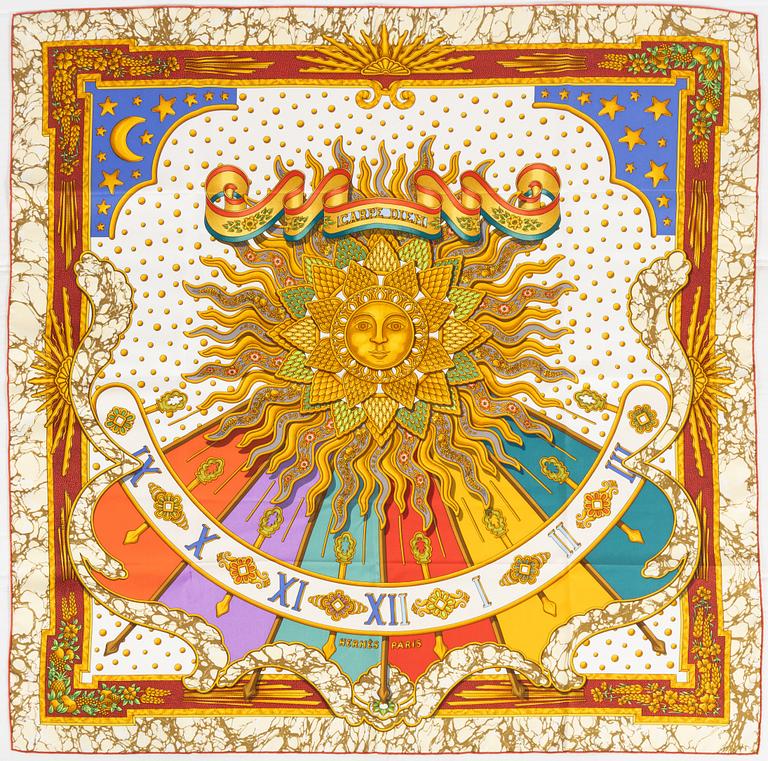 Hermès, scarf, "Carpe Diem".