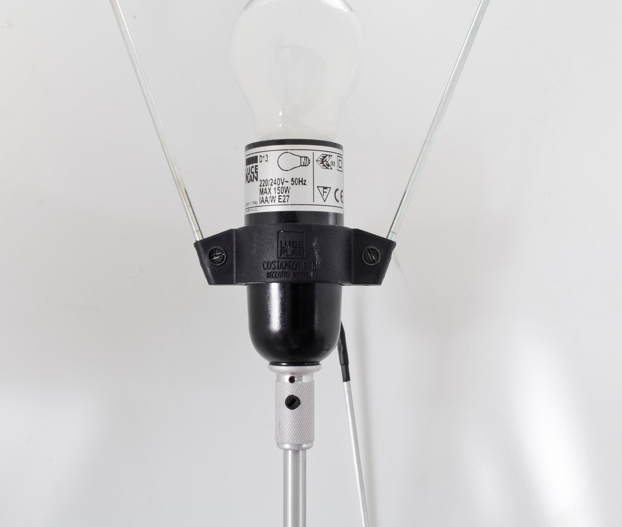 GOLVLAMPOR, ett par,  "Costanza", Design Paulo Rizzatto, Luceplan Italien.