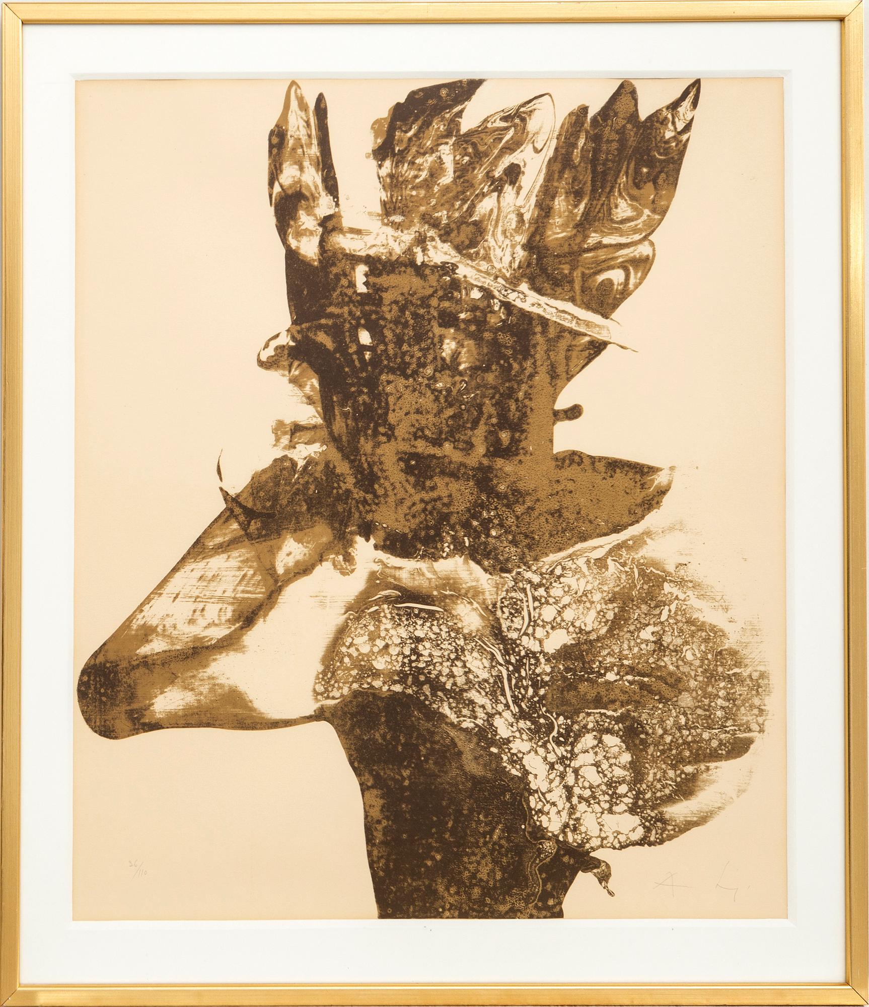 August Puig, lithograph signed and numbered 36/110.
