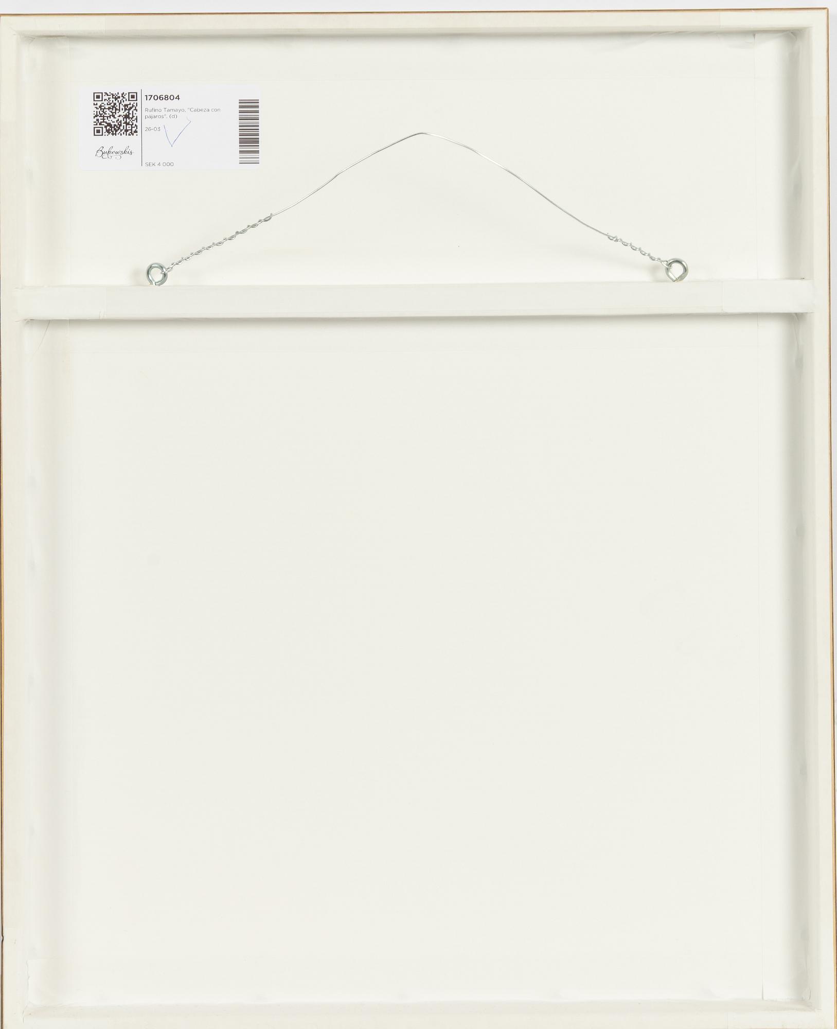 Rufino Tamayo, "Cabeza con pájaros".