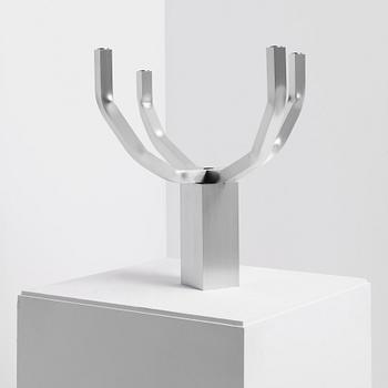 David Taylor, kandelaber, unik, "Aluminium Candelabra 4", Studio Mellösaverken, Sverige, 2025.