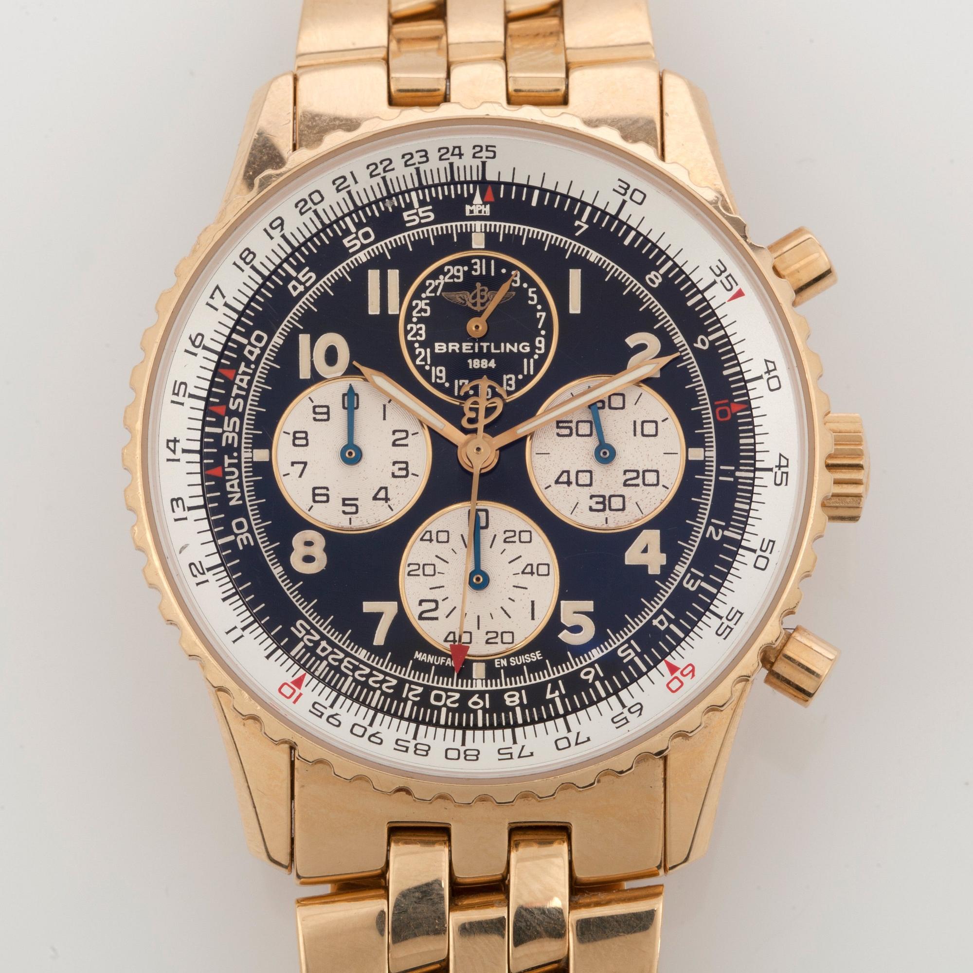 A Breitling Navitimer Airborne men s wrist watch. Self winding Automatic Chronograph. Serial no K33030 0146. Bukowskis