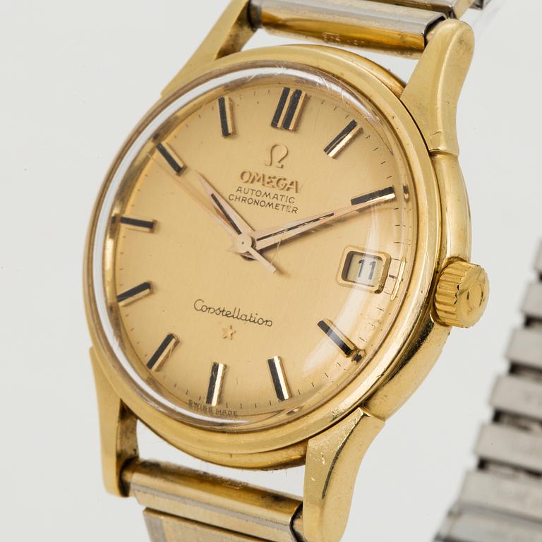 OMEGA, Constellation, Calendar, Chronometer, armbandsur, 34,5 mm.