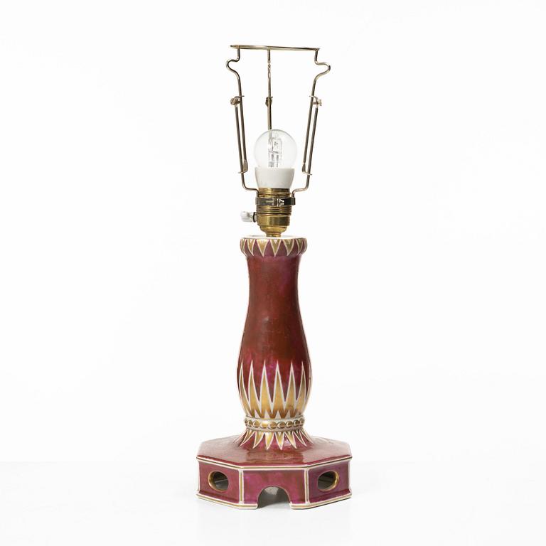 Wilhelm Kåge, bordslampa, Gustavsberg, 1928.