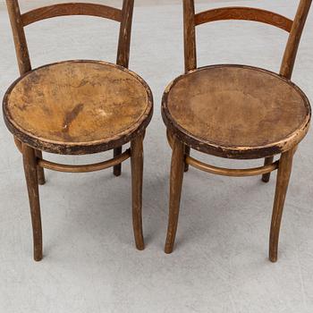 Six Thonet style chairs, second quarter of the 20th century.