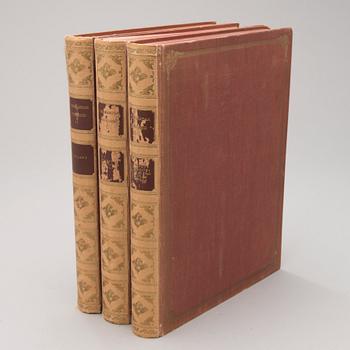 A three-volume book set about mansions in Finland "Herrgårdar i Finland", Helsinki 1928-29.