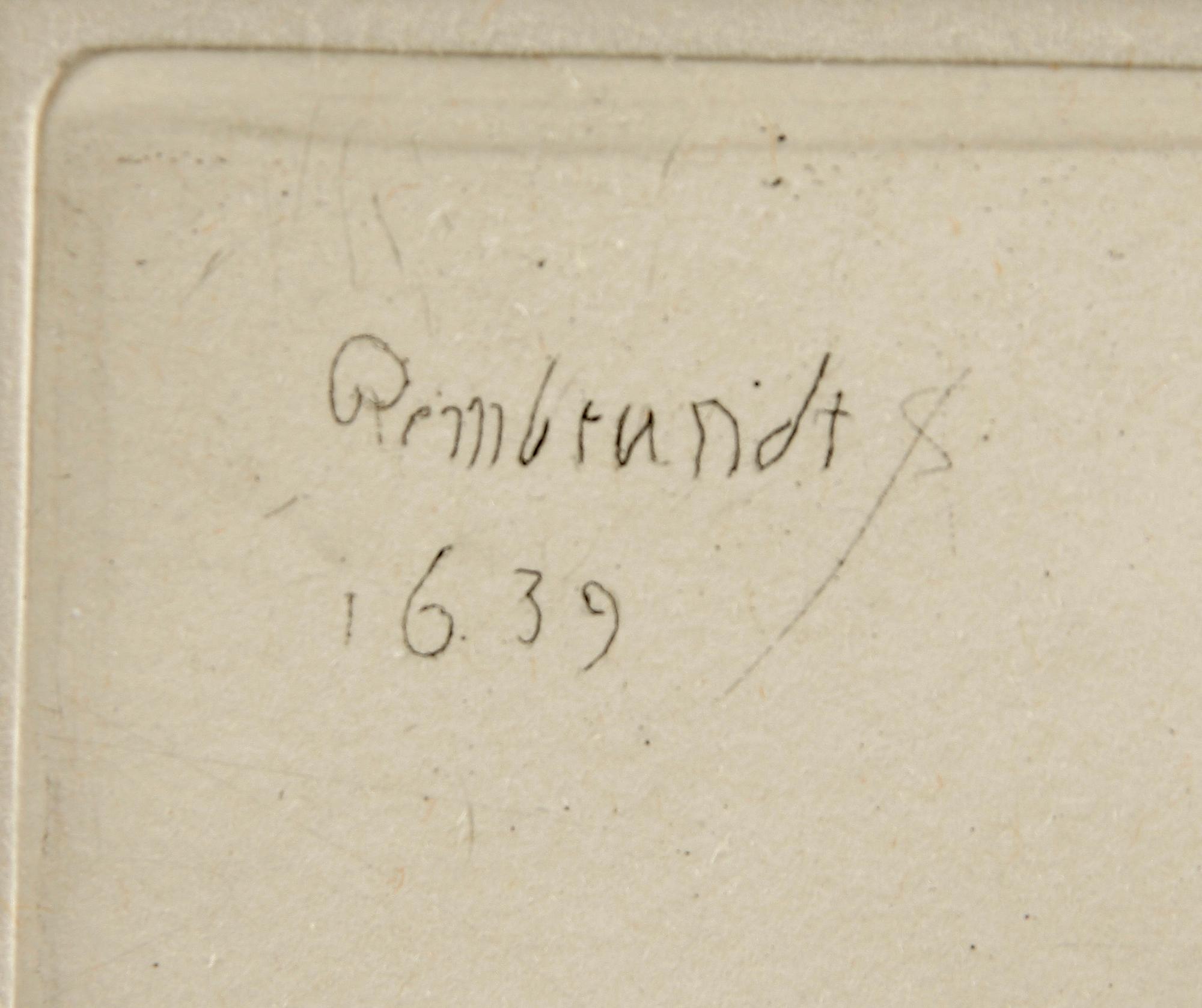 REMBRANDT HARMENSZ VAN RIJN, efter. Etsningar, 2 st.