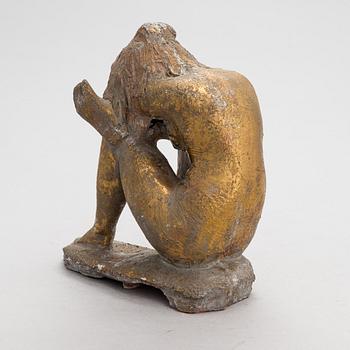 Matti Haupt, A gilt terracotta sculpture by Matti Haupt.