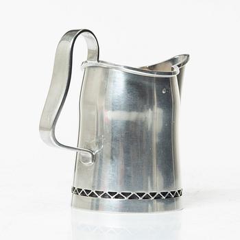 A three-piece silver coffee service by Helge Lindgren for K. Andersson, Stockholm, 1958.