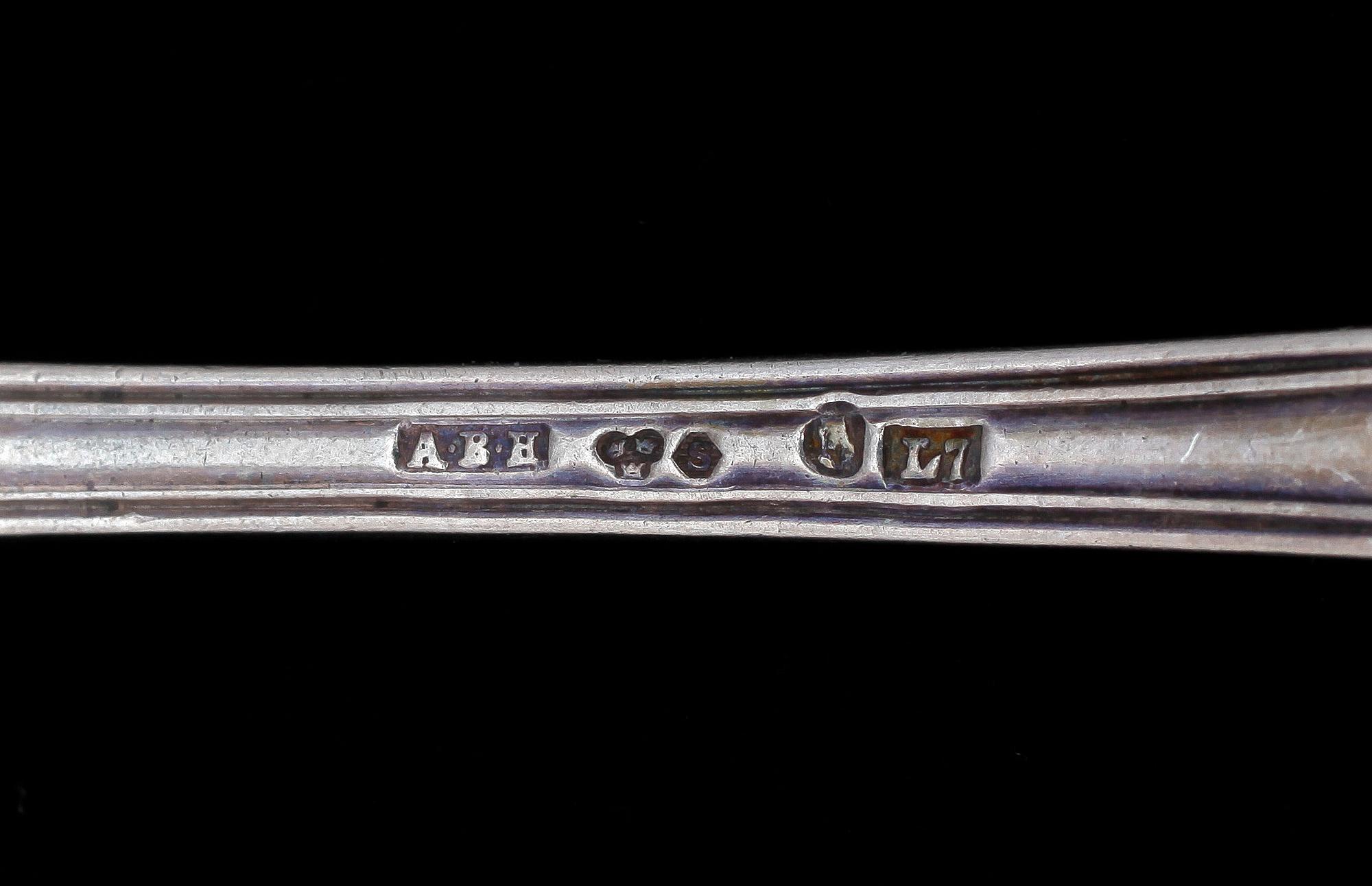 PARTI BESTICK, ca 20 delar, silver, bl a G Folcker Stockholm 1829. Tot vikt ca 530 g.